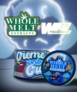 whole melt extracts x the water boyz – creme de la cream live rosin – 2gm