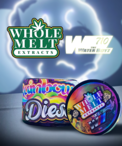 whole melt extracts x the water boyz – rainbow diesel live rosin – 2gm