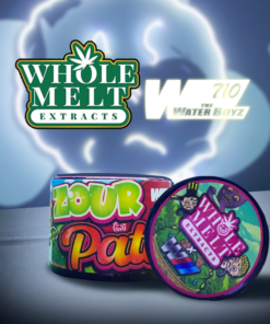 whole melt extracts x the water boyz – zour patch live rosin – 2gm