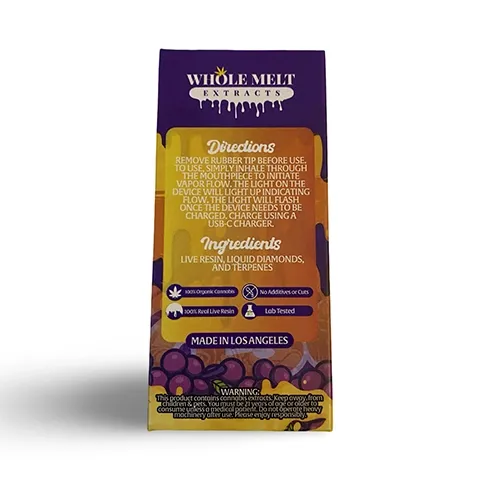 grape gasoline whole melts disposable – indica grape gasoline whole melts disposable – indica