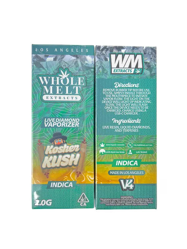 kosher kush whole melts disposable – indica kosher kush whole melts disposable – indica