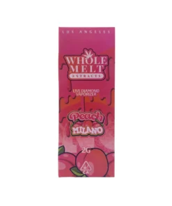 peach milano whole melts disposable – hybrid