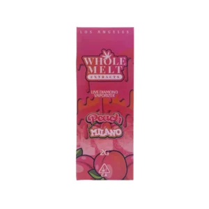 peach milano whole melts disposable – hybrid