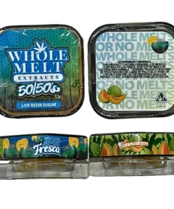 whole melt extracts 50/50’s live resin sugar “blue fresca” & “cannalope”