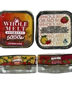 whole melt extracts 50/50’s live resin sugar “lemon cherry haze” & “razzle berry”
