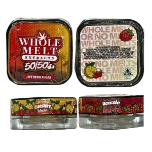whole melt extracts 50/50’s live resin sugar “lemon cherry haze” & “razzle berry”