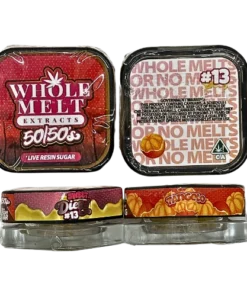 whole melt extracts 50/50’s live resin sugar “sweet diesel #13” & “tangelo”